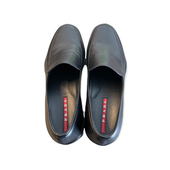 Prada Comfort Leather Loafers - WORN ONCE LNWOT - Size 10 US - Black - Picture 4 of 9